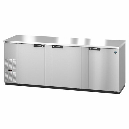 HOSHIZAKI AMERICA Refrigerator, Three Section, Stainless Steel Back Bar Back Bar, Solid Doors,  BB95-S